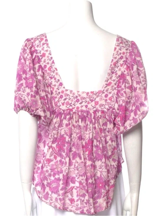 Spell Mossy Short Sleeve Blouse, Med, EUC! - Picture 9 of 12